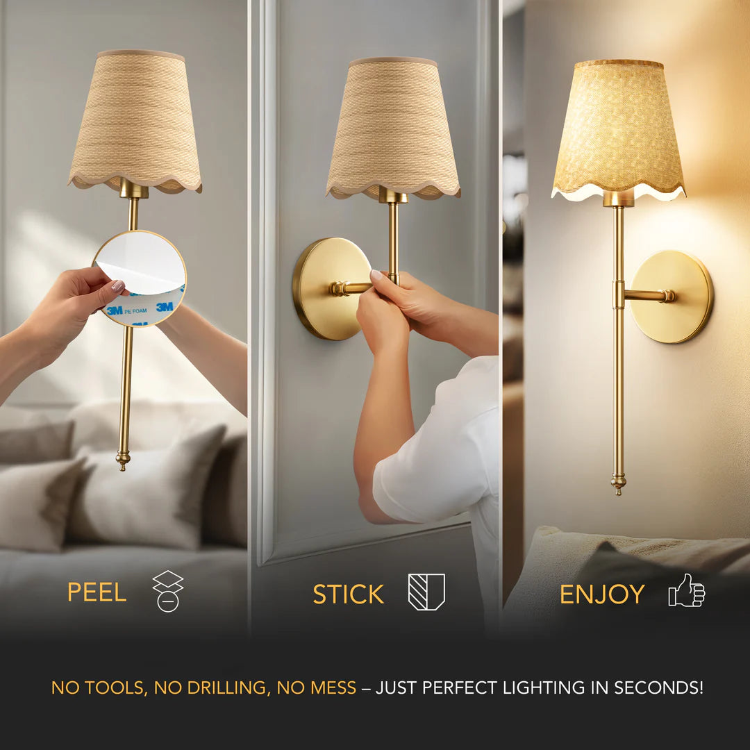 WIRELESS BOHO WALL SCONCES (SET OF 2)