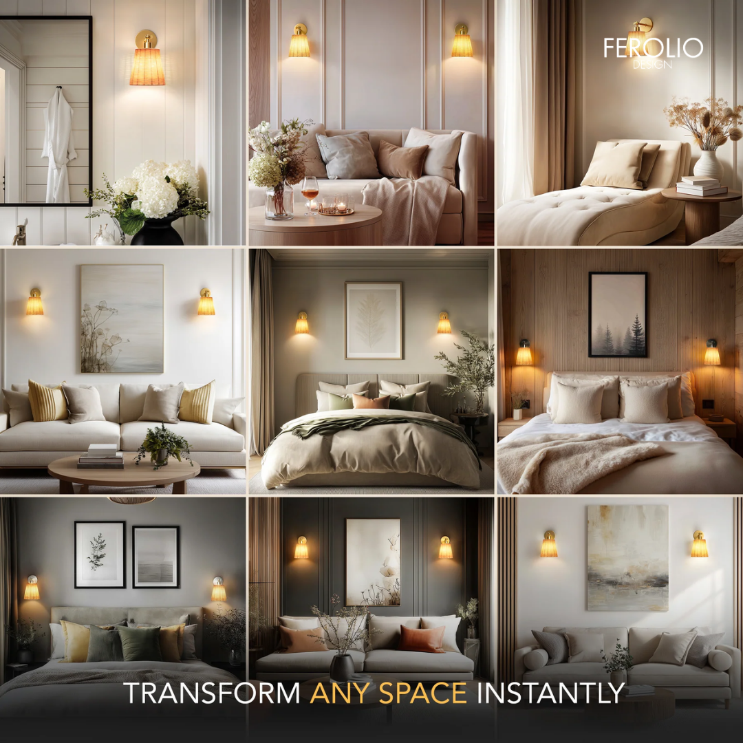 NATURAL WIRELESS WALL SCONCE