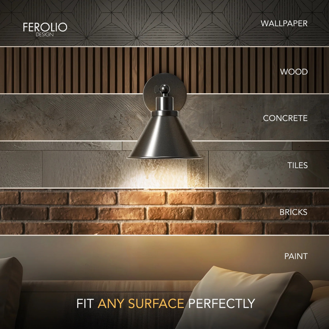 INDUSTRIAL WIRELESS WALL SCONCE