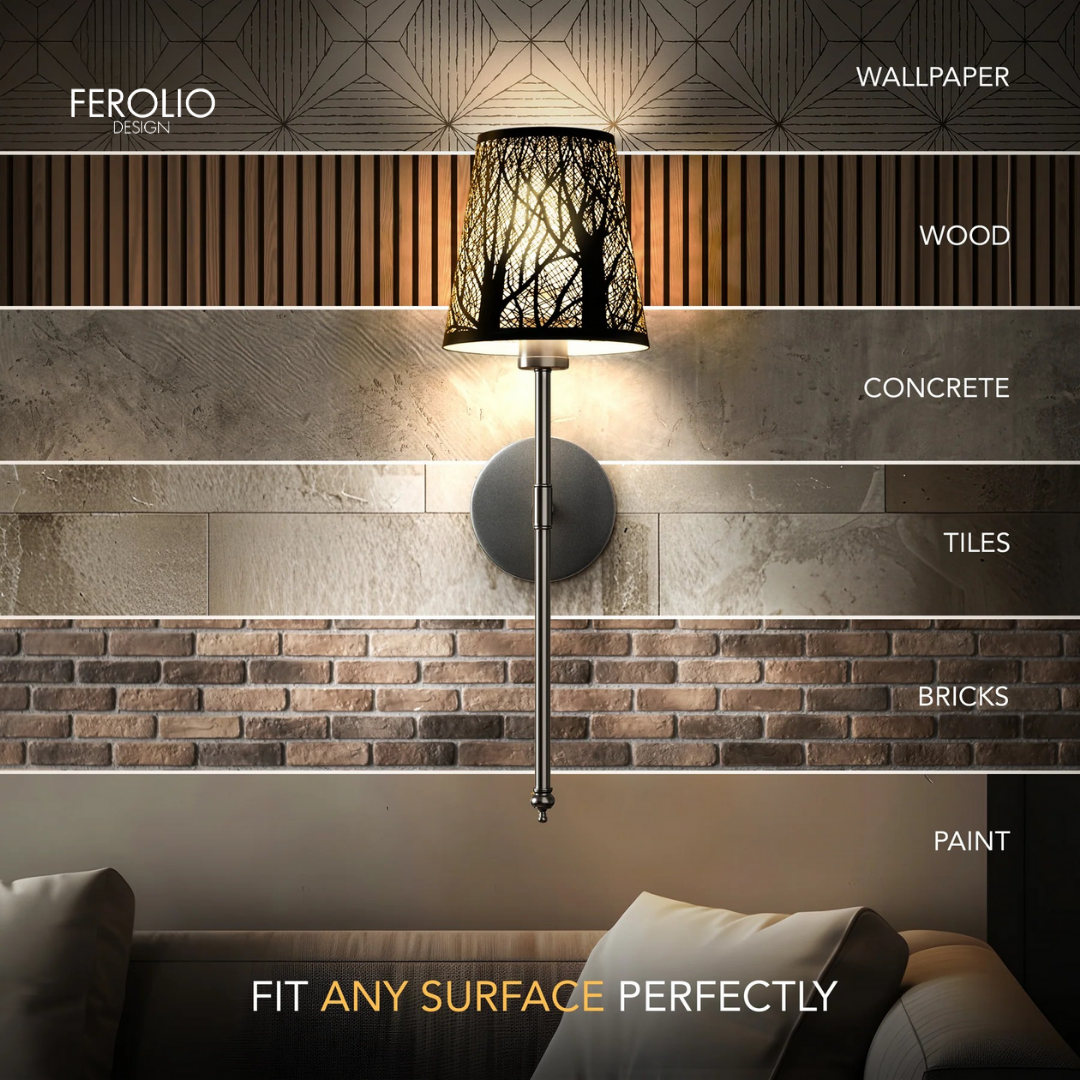 WIRELESS METALLIC WALL SCONCES (SET OF 2)