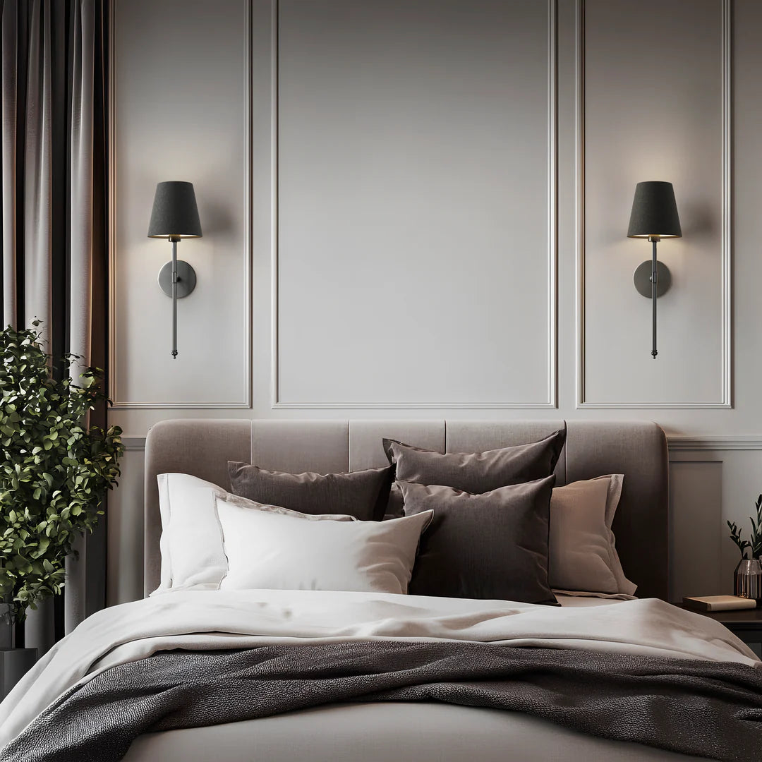 WIRELESS DARK WALL SCONCES (SET OF 2)