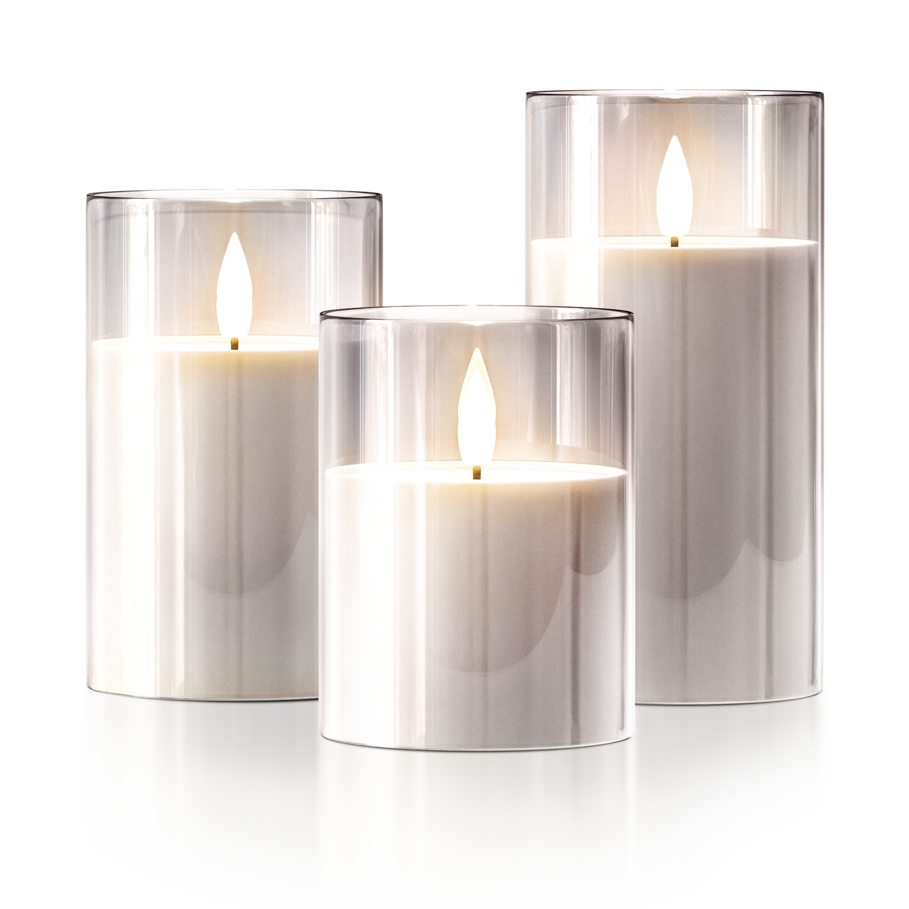 FLAMELESS WIRELESS CANDLES ( SET OF 3)