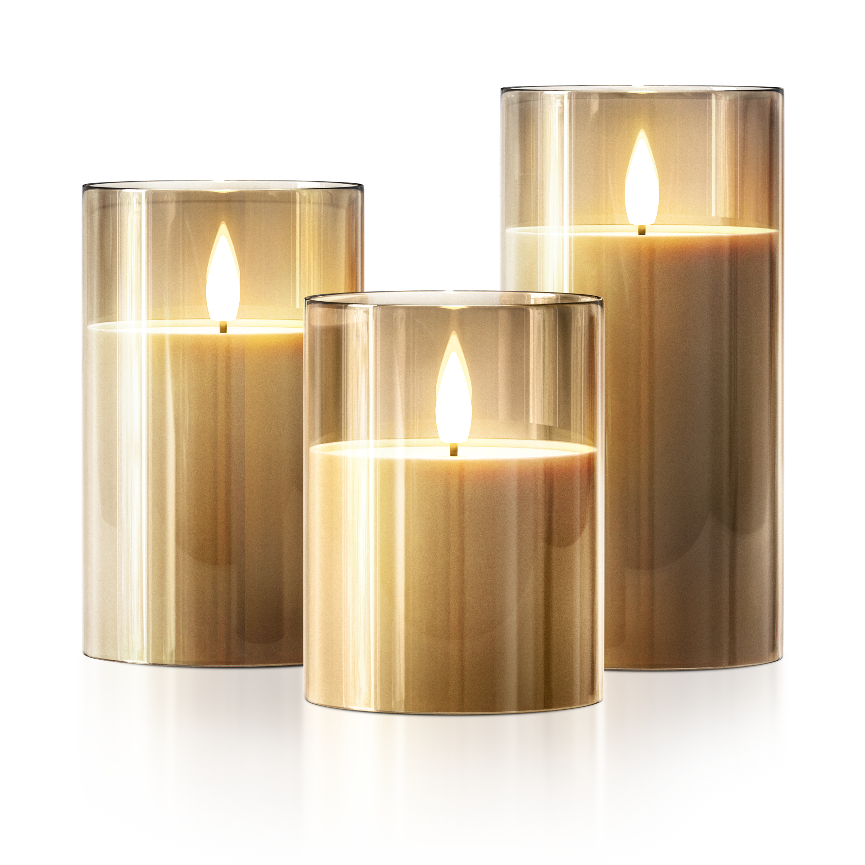 FLAMELESS WIRELESS CANDLES ( SET OF 3)