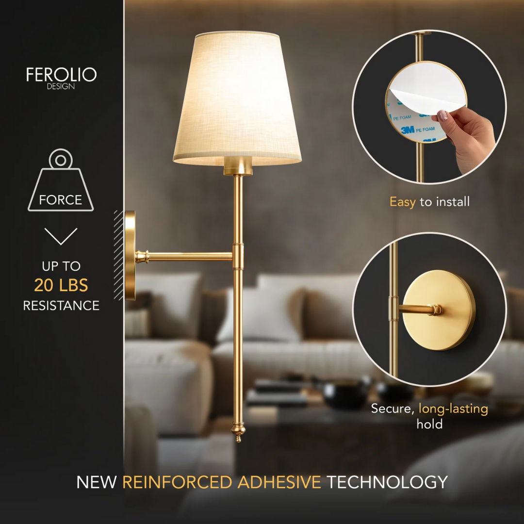 WIRELESS WALL SCONCES (SET OF 2)