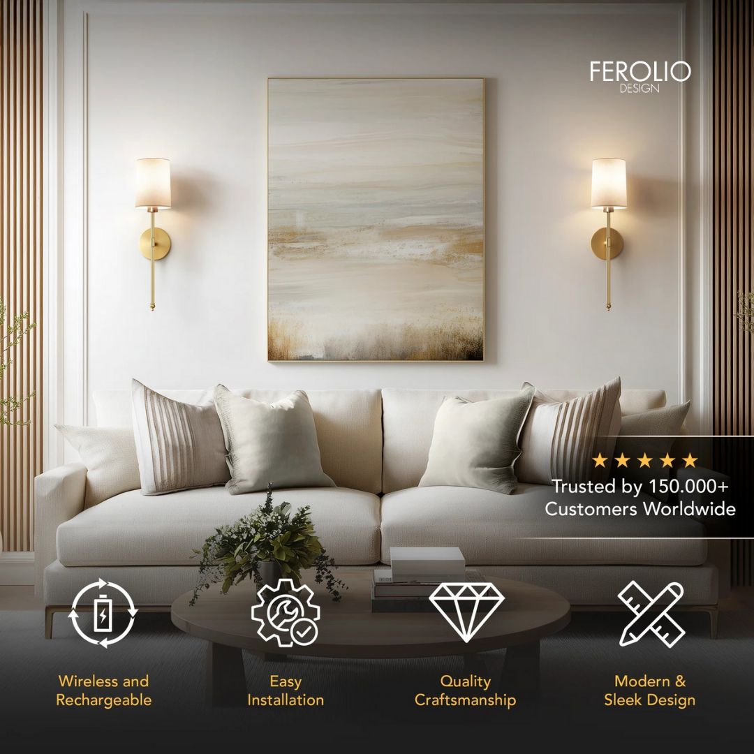 WIRELESS CYLINDRICAL WALL SCONCES (SET OF 2)