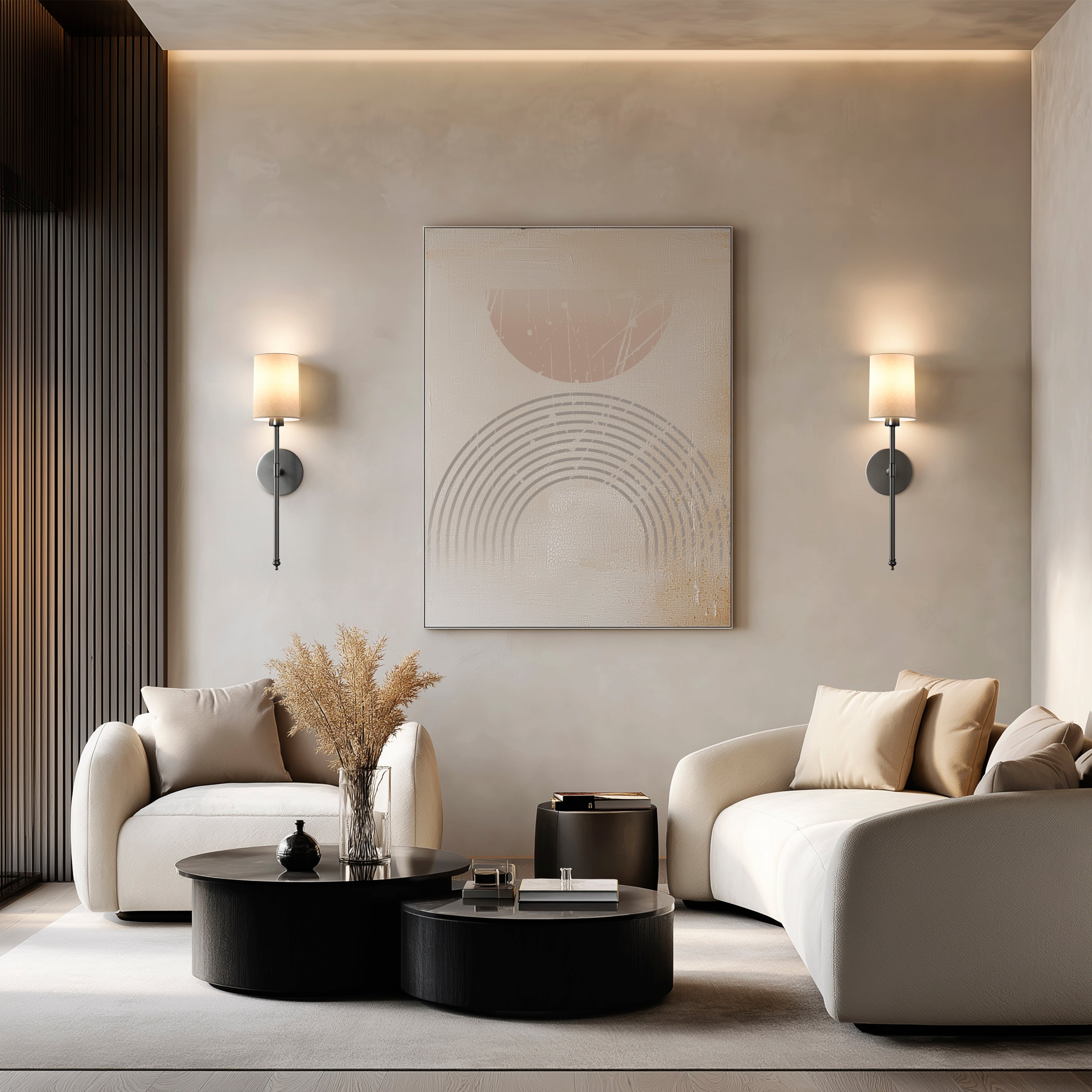 WIRELESS CYLINDRICAL WALL SCONCES (SET OF 2)