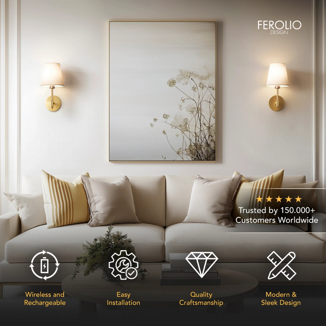 MODERN WIRELESS WALL SCONCE