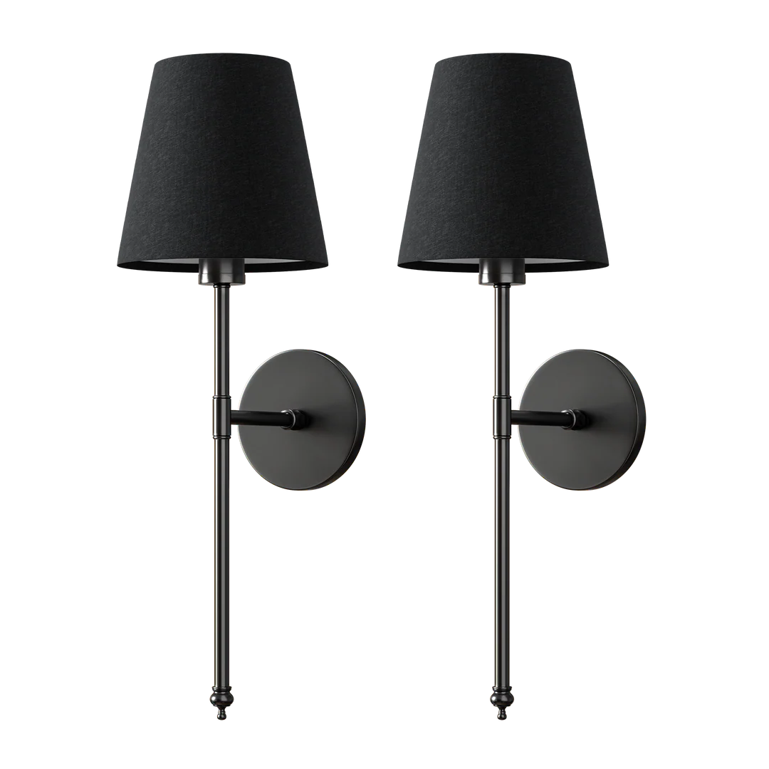 WIRELESS DARK WALL SCONCES (SET OF 2)