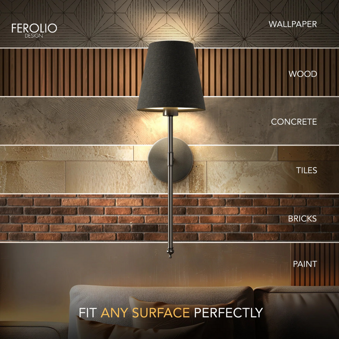 WIRELESS DARK WALL SCONCES (SET OF 2)