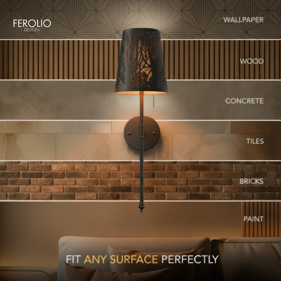 Black Metallic Tree Shades (Set of 2)