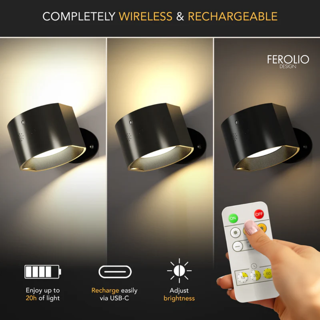 WIRELESS LED WALL LIGHTS