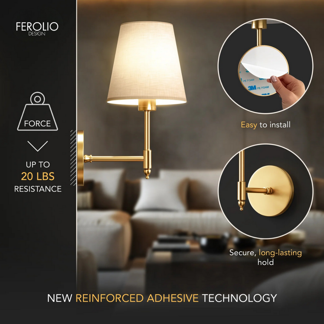 MODERN WIRELESS WALL SCONCE