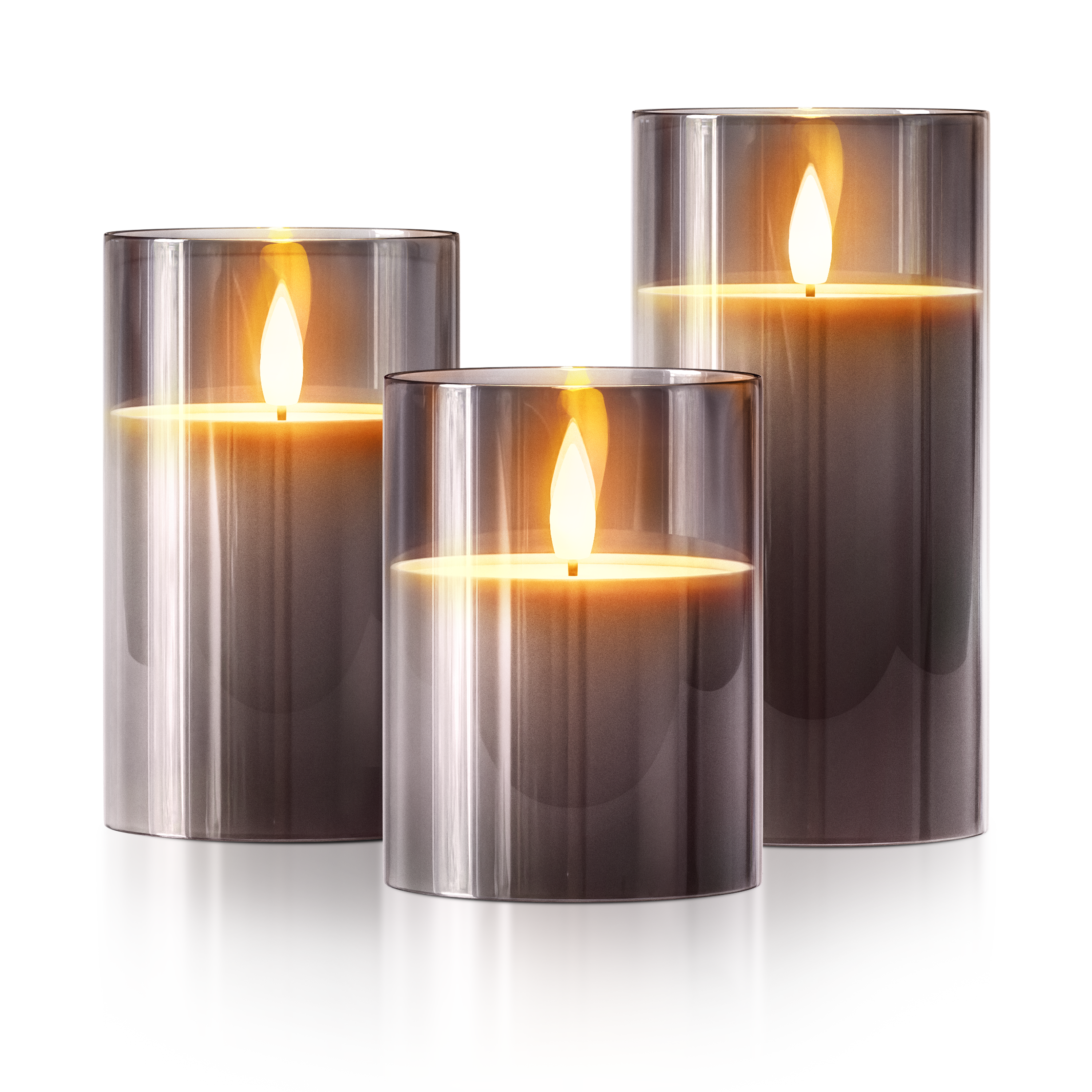 FLAMELESS WIRELESS CANDLES ( SET OF 3)
