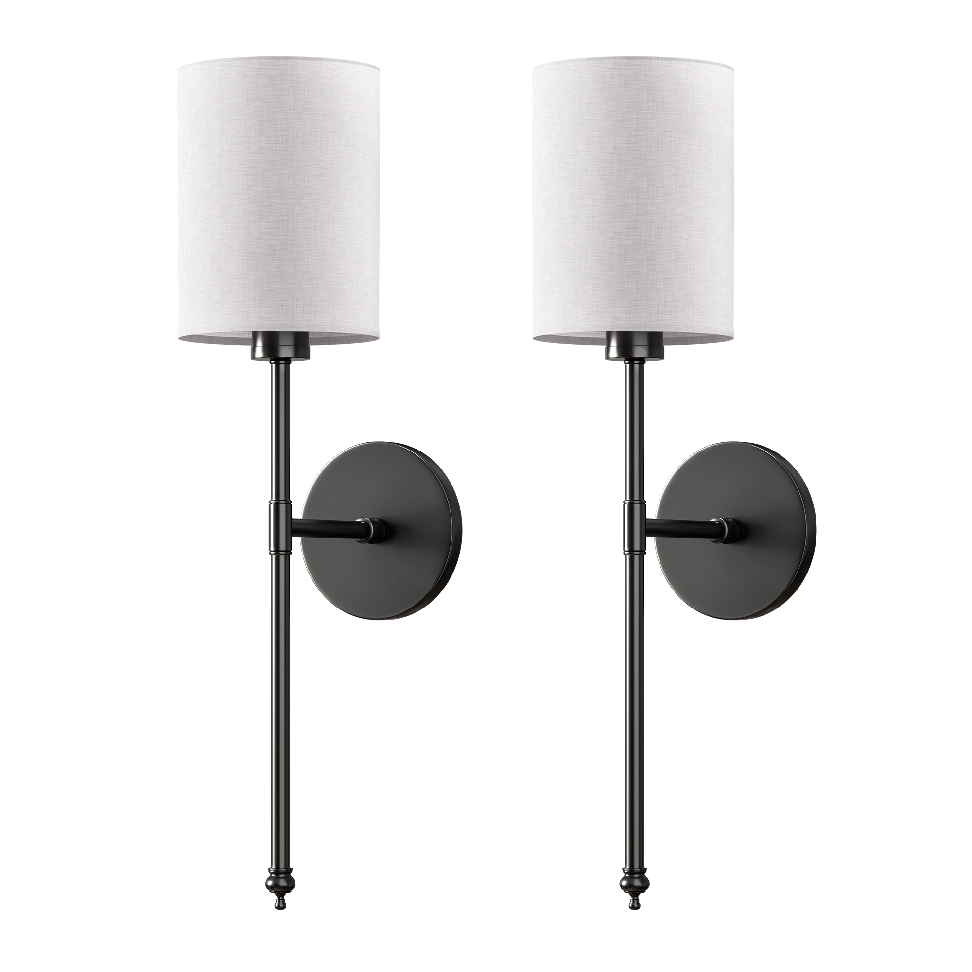WIRELESS CYLINDRICAL WALL SCONCES (SET OF 2)