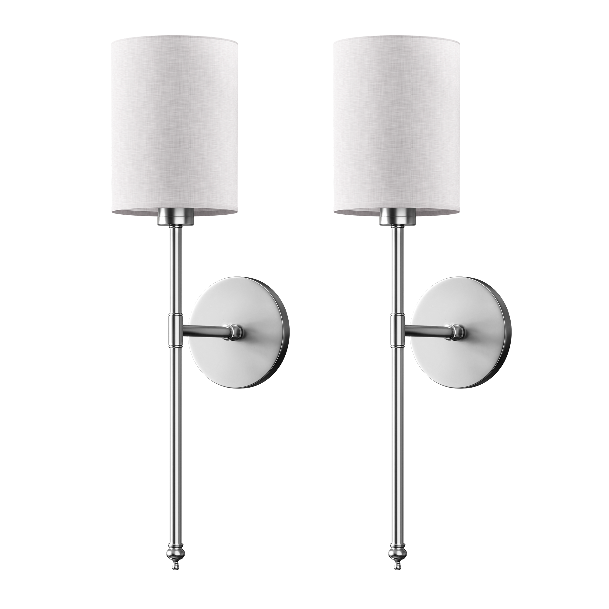 WIRELESS CYLINDRICAL WALL SCONCES (SET OF 2)