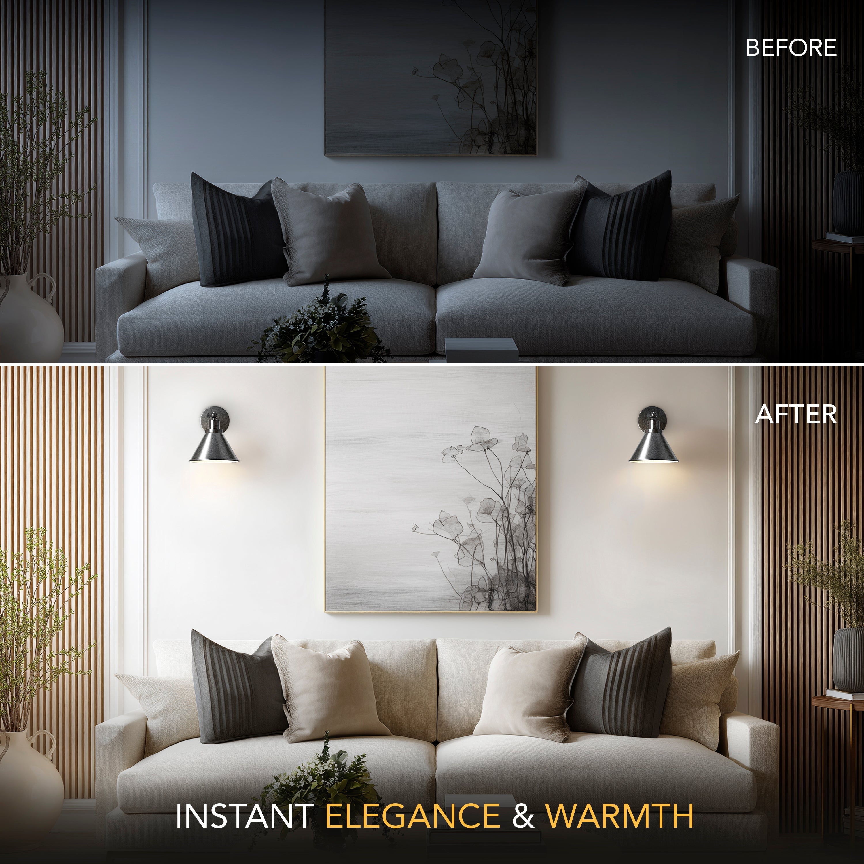 INDUSTRIAL WIRELESS WALL SCONCE